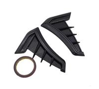 FWNERGUL Grilles d'aération latérales for voiture, moulures de carrosserie à usage général, garnitures décoratives for trous d'admission d'air, H9EE(Gloss black)