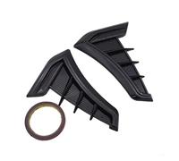FWNERGUL Grilles d'aération latérales for voiture, moulures de carrosserie à usage général, garnitures décoratives for trous d'admission d'air, H9EE(Gloss black)