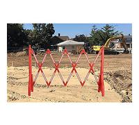 FWPGFVY Barrière de sécurité Pliable en Plastique Extensible jusqu'à 2,5 m de Large, remplie d'eau et dotée de Bandes réfléchissantes pour l'école, Le Centre Commercial, la Voie publique e