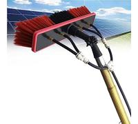 FWPGFVY Kit de Nettoyage de vitres de 7 m - Perche télescopique avec Brosse de 50 cm, idéal pour Le Nettoyage des vérandas et des Panneaux solaires, système d'alimentation en Eau professio