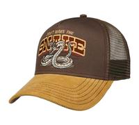 FWS Casquette Trucker Don´t Wake The Snake Homme - de Baseball Mesh Snapback, avec visière, visière Printemps-été - Taille Unique Marron