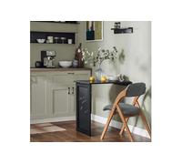 FWT20-SCH Table Pliable Murale Bureau avec Mémo Board - Noir