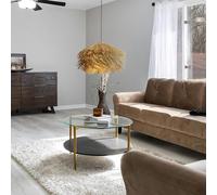 FWX Lampe suspendue tissée à la main en rotin E27 décoration créative lampe de restaurant bar lustre maison style pastoral rétro Suspension Luminaire chambre à coucher vestiaire couloir éclairage d'en