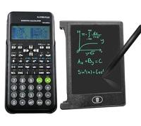 FX-570ES Plus 2nd Edition Calculatrice scientifique avec tablette d'écriture LCD, 417 fonctions, écran 10 + 2 chiffres, idéal pour les étudiants et les enseignants (Noir)
