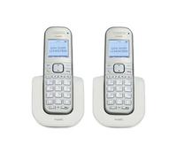 Téléphone sans fil sénior grandes touches, 2 combinés Fysic FX-9000 DUO Blanc Blanc