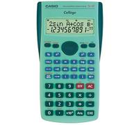 Casio - Calculatrice scientifique FX92 College 2D+ - Poche, 10 chiffres, 5 lignes, Batterie, Vert