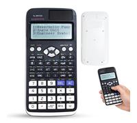 FX-991EX Calculatrice scientifique avec 552 fonctions, calculatrice scientifique avancée avec 10+2 écrans d'affichage pour étudiants, école, bureau, affaires, maison, usage quotidien (noir)
