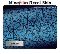 FX3 caméra décalcomanie peaux FX30 caméra peau pour Sony ILME-FX3/ILME-FX30 caméra peau décalcomanie protecteur autocollant 3M vinyle matériel - Type X-Line Blue-FX3 Skin
