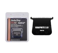 FX707Z DLC 2.0 Lames de rechange compatibles avec les tondeuses BaByliss PRO Barberology, lame de rechange sans espace compatible avec les tondeuses BaBylissPRO FX787 et FX726 (1 pièce, noir)