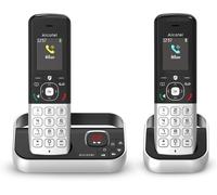 Fx990 Voice Duo - Téléphone Fixe Sans Fil Dect Avec Répondeur 50 Min - Écran Graphique Couleur Haute Résolution - Mains Libres - Blocage Des Appels - Sonnerie Vip - 2 Combinés - Noir/Gris