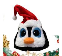 FxaumsGxuk Bonnet de Noël pour Femmes,Accessoires De Décoration Drôles Pour Fête - Bonnet En Peluche Du Père Noël Avec Lumière Et Son,pour Cabine Photographique Accessoire Performance sur Scène