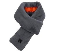 FxaumsGxuk Écharpe chauffante électrique, 80 x 11 cm, 3 niveaux de chaleur, tour de cou chauffant de 45 à 60 °C, 5 V 2 A pour l'hiver, charge USB, coussin de cou pour moto, camping, cyclisme et plein