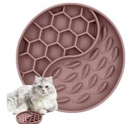 FxaumsGxuk Gamelle lente pour chien - Gamelle antidérapante en silicone pour ralentir la consommation - Pour animaux de petite, moyenne et grande taille, chiots, chatons et