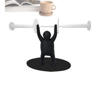 FxaumsGxuk Porte-papier toilette Statue d'haltérophilie, 24 x 16 x 9 cm, support de rouleau de papier toilette amusant pour haltérophilie, sculpture, support de papier toilette, statue amusante pour