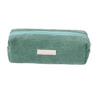 FxaumsGxuk Trousse en velours côtelé de grande capacité - 21 x 10 cm - Trousse esthétique - Trousse d'écolier pour adolescente - Trousse à crayons en velours côtelé, vert clair, Voir description, Voir