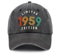 Fxbwhtey Chapeaux d'anniversaire pour homme et femme, Vintage 1959 Édition limitée, Taille unique