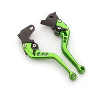 Fxcnc-Leviers D'embrayage De Frein De Moto,Leviers En Aluminium Pour Yamaha Yfm 700 Raptor 700r 2007-2023 2008 2009 2010 2011 2012 2013 2014 - Type Short Green