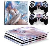 FXCON pour PS4Pro Skin pour Console Contrôleurs Autocollants Vinyle, pour PS4 Decal Wrap Cover Skin Ensemble Complet Durable Résistant 74520 sans Bulles