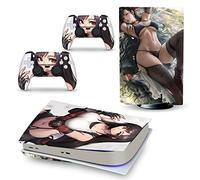 FXCON pour PS5 Skin Disc Edition Anime Console Et Contrôleur Vinyl Cover Skins Wraps pour PS 5 Disc Version 11468 sans Bulle