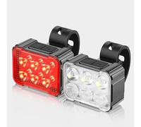 FXDSCA Lumière Vélo Avant et Arriere Lampe pour Merida Mission Road 4000 2020, Lampe Velo Étanche Éclairage Vélo, Phare de Vélo Feu arrière de vélo pour la Nuit,C Set
