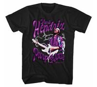 fxdszaszzdx Jimi Hendrix Hazy Black Adult T-Shirt Black XL