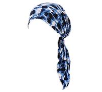 Fxhixiy Bandana pré-noué turban pour femme chimiothérapie, cancer, Motif léopard bleu., Taille unique