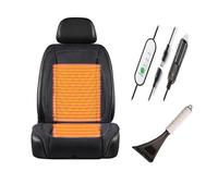 Fxiaobin Universal Warmth Automotive Seat Covers, Winter Car Seat Covers Leather, Comes with Snow Shovel, The Best Gift for Driver Friends in Winter,Black-Singleseat