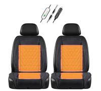 Fxiaobin Universal Warmth Seat Cover, Winter Car Seat Cover for, Comes with Snow Shovel, The Best Gift for Driver Friends in Winter,Black-twoseats