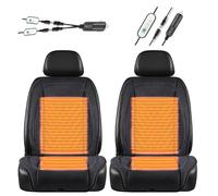 Fxiaobin Universal Warmth Seat Covers for Cars, Winter Carseat Protector, Comes with Snow Shovel, The Best Gift for Driver Friends in Winter,Black-twoseats