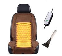 Fxiaobin Universal Warmth Seat Covers for SUV, Winter Cobertores Para Asientos De Carro, Comes with Snow Shovel, The Best Gift for Driver Friends in Winter,Brown-Singleseat