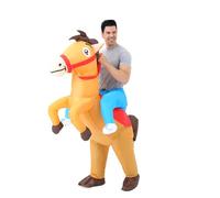 FXICH Costume de Cheval Gonflable Adulte Enfant Costume de Cheval Femme Costume de Cheval Adulte (L:150-190CM)