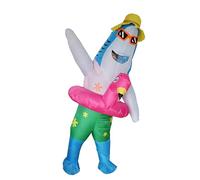 FXICH Costume de Requin Gonflable pour Adulte - Déguisement Amusant pour Halloween - Bleu