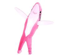 FXICH Costumes requin gonflables,Costume requin adulte Halloween costume de carnaval fête shark costume (costume de requin gonflable rose)