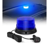 Fxlpower Gyrophare LED Magnétique 12/24V, Feu de Signalisation, Bleu