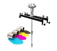 FXLUHAY Agitateur d'air, mélangeur de réservoir pneumatique, machine à mélanger la peinture, hélice pliante, avec support cintre équipement de mélange de peinture