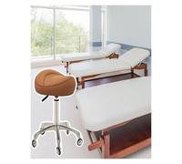 FXLUHAY Chaise de Massage pivotante à roulettes for Clinique de Massage, Tabouret de Bureau Haut de Gamme, Coiffeur et Technicien des Ongles avec roulettes à Glissement Fluide