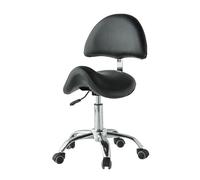 FXLUHAY Chaise pivotante Tabouret de Selle Chaises réglables avec Dossier Tabouret de Selle réglable hydrauliquement Convient for Une Utilisation dans Divers scénarios(Black)