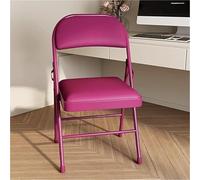 FXLUHAY Chaises Pliantes Portables avec sièges rembourrés - Tabourets empilables for Une Utilisation intérieure et extérieure, idéaux for Les événements et la Restauration(Lila)