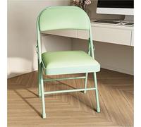 FXLUHAY Chaises Pliantes Portables avec sièges rembourrés - Tabourets empilables for Une Utilisation intérieure et extérieure, idéaux for Les événements et la Restauration(Grün)