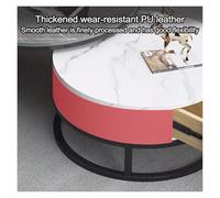 FXLUHAY Ensemble de Tables d'appoint gigognes avec tiroir de Rangement, Table Basse Ronde Moderne, Table à thé à Cadre for Salon et Chambre(9,80 * 60cm/31.4 * 23.6in)