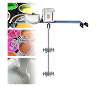 FXLUHAY Mélangeur de Peinture électrique 1750 W, bétonnière avec Support et Lame en Acier Inoxydable(B)