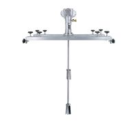 FXLUHAY Mélangeur pneumatique de réservoir de 1 tonne, machine à mélanger la peinture, longueur de la tige de mélange 95 cm, hélice pliable pneumatique, avec support de suspension (H005)