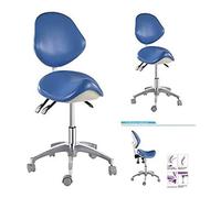 FXLUHAY Mike Dental Standard Chaise Mobile réglable Tabouret de médecin en Cuir PU