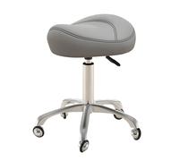 FXLUHAY Tabouret de Bureau Dentaire pivotant à 360° avec roulettes, siège médical soulageant la Douleur, capacité de Charge de 100 kg, siège Spa for Bar à Tatouage(Dark Gray)