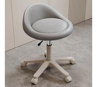 FXLUHAY Tabouret de Salon Roulant, Chaise de Selle réglable en Hauteur avec Support Dorsal for Coiffeur et tâches de Bureau(A)
