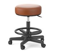 FXLUHAY Tabouret de Selle - Chaise roulante pivotante réglable for esthéticiennes, spas médicaux, Salons de Massage, cliniques et Bureaux - Conception hydraulique Ergonomique(B2)