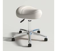 FXLUHAY Tabouret de Selle réglable avec roulettes - Chaise roulante Ergonomique Robuste for Laboratoire, Clinique, Dentiste, Salon, Massage, Bureau et Usage Domestique(D)