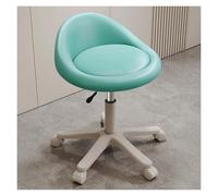 FXLUHAY Tabouret de Selle, Tabouret de Salon à Hauteur réglable avec Support Dorsal, Chaise roulante for coiffeurs, Bureau, comptoir Confortable(E)