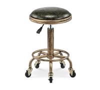 FXLUHAY Tabouret de Selle - Tabouret Roulant réglable avec Pivot à 360° et 5 Roues, Hauteur 19,7-25,2 Pouces, idéal for Le Bureau à Domicile, Le Salon, Le médical, Le Spa et Le Dessin(Green)