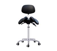 FXLUHAY Tabouret Selle réglable, Dossier pivotant avec Deux Options d'inclinaison, siège divisé, for Clinique, hôpital, Pharmacie(A1,45~60CM)